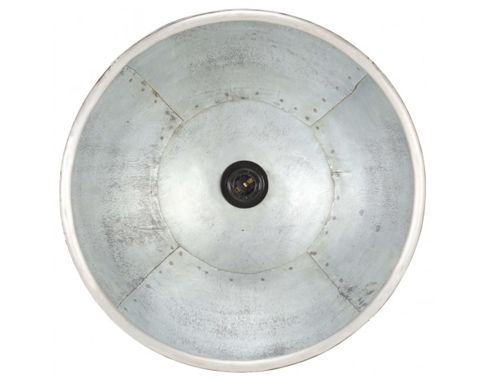 Sonata Индустриална пенделна лампа 25 W сребриста кръгла 40 см E27