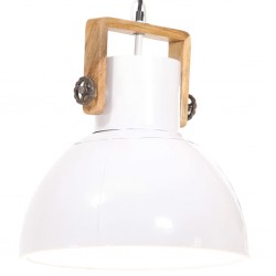 Sonata Индустриална пенделна лампа 25 W бяла кръгла 40 см E27 - Лампи за таван