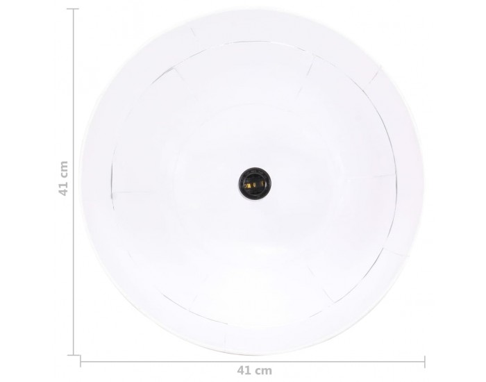 Sonata Индустриален винтидж пендел 25 W бял кръгъл 41 см E27