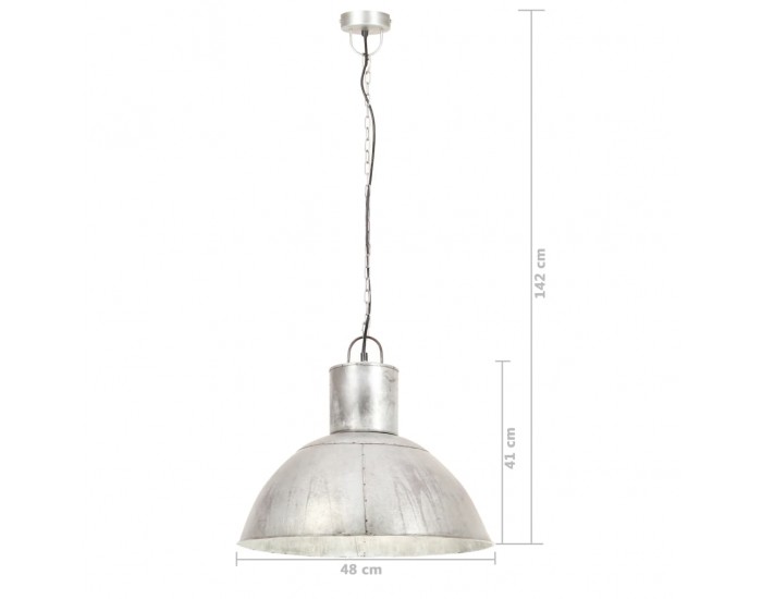 Sonata Пенделна лампа 25 W сребриста кръгла 48 см E27