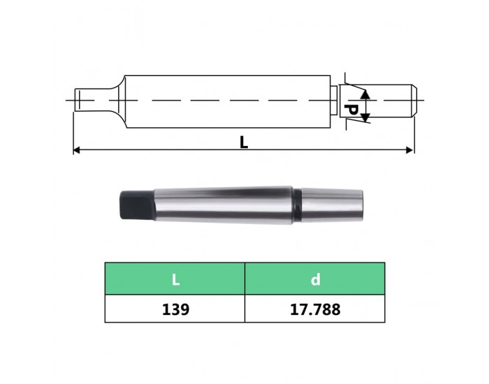 Sonata Патронник за бормашина, бързозатягащ, MT2-B18, 16 мм