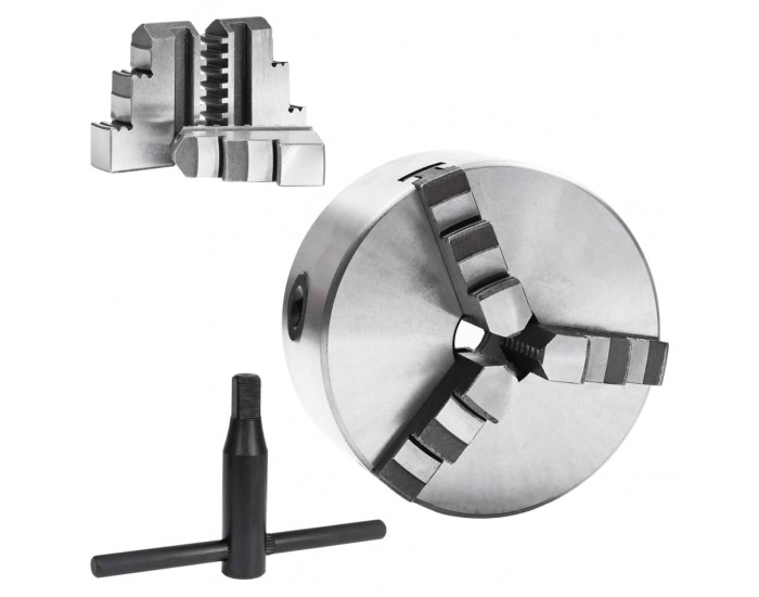 Sonata 3-челюстен самоцентриращ патронник, 125 мм, стомана