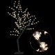 Sonata Коледно дърво, 128 топло бели LED, разцъфнала череша, 120 см