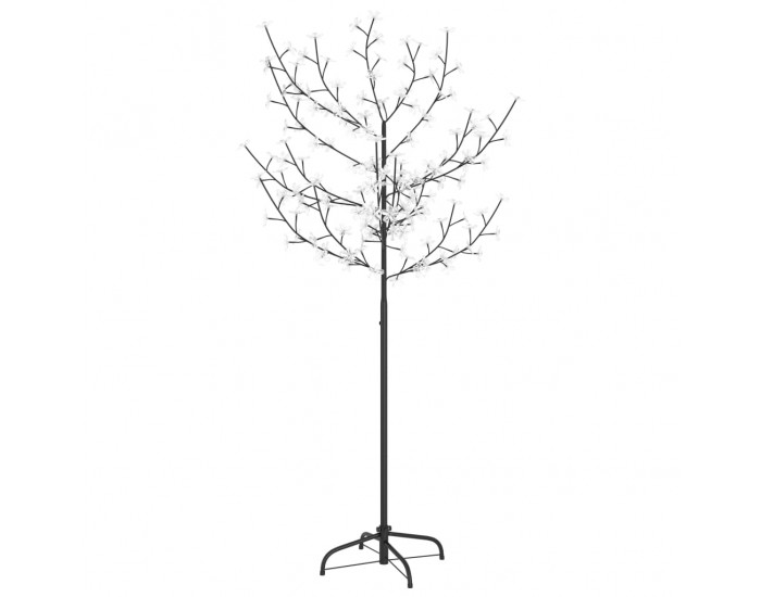 Sonata Коледно дърво, 120 LED студено бeли, разцъфнала череша, 150 см