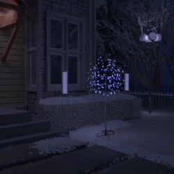 Sonata Коледно дърво, 120 LED сини, разцъфнала череша, 150 см - Сезонни и Празнични Декорации