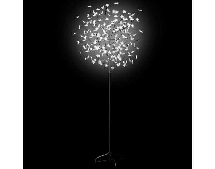 Sonata Коледно дърво, 200 LED студено бeли, разцъфнала череша, 180 см