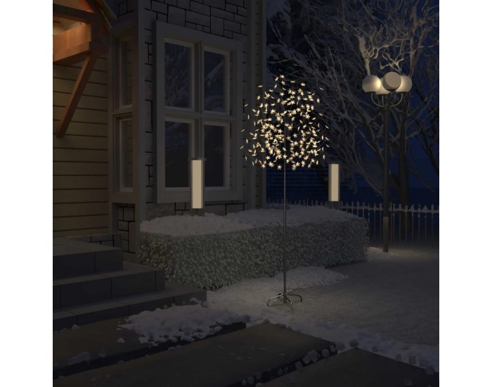 Sonata Коледно дърво, 220 LED топло бeли, разцъфнала череша, 220 см
