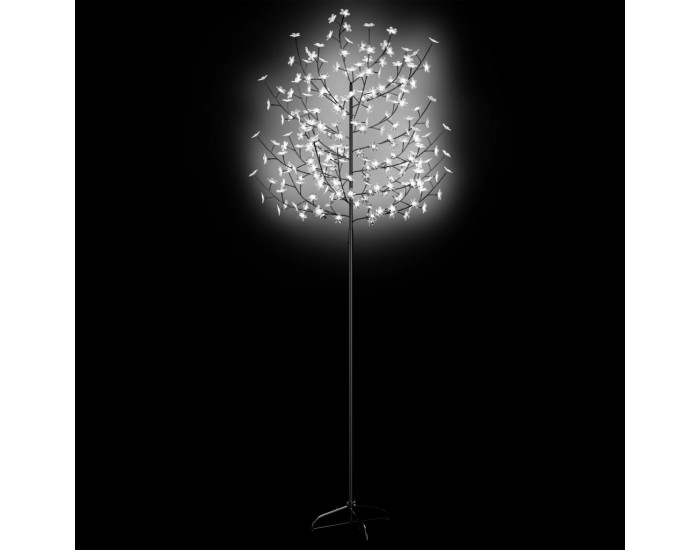 Sonata Коледно дърво, 220 LED студено бeли, разцъфнала череша, 220 см