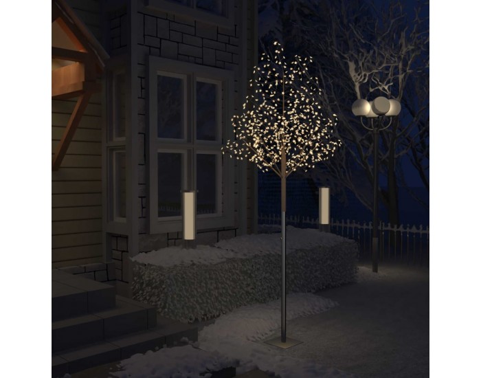 Sonata Коледно дърво, 600 LED топло бeли, разцъфнала череша, 300 см