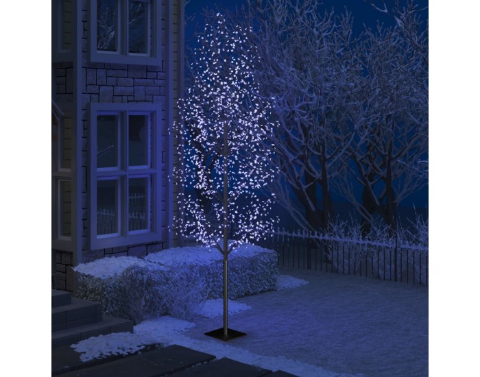 Sonata Коледно дърво, 1200 LED сини, разцъфнала череша, 400 см