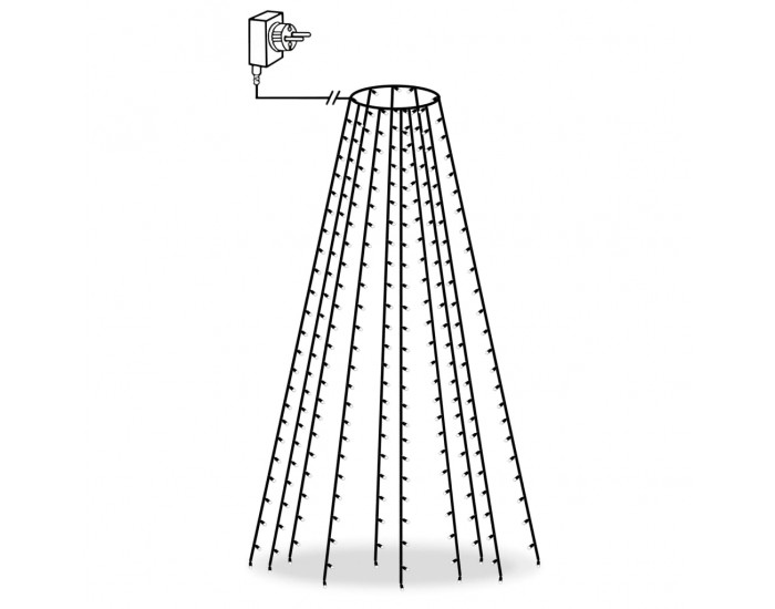 Sonata Коледни лампички мрежа с 250 LED IP44 250 см