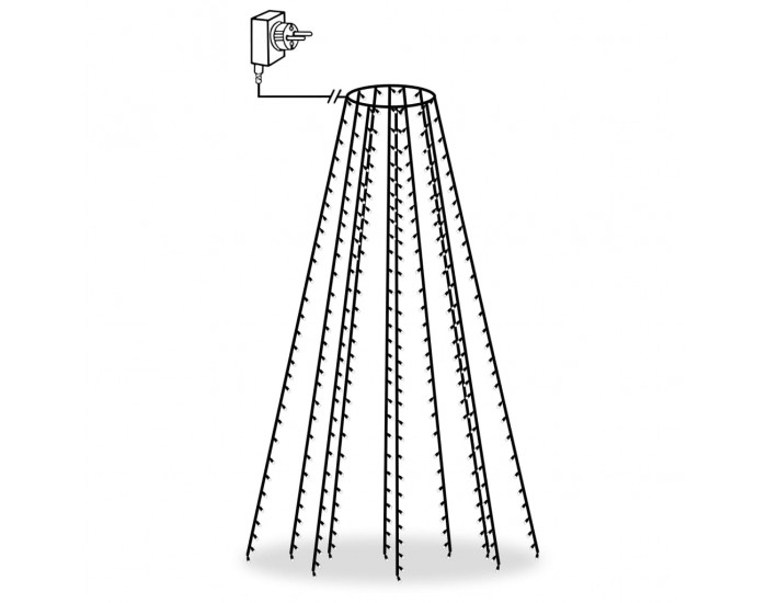 Sonata Коледни лампички мрежа с 300 LED IP44 300 см