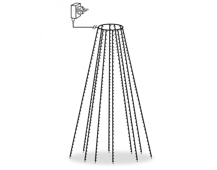 Sonata Коледни лампички мрежа с 400 LED IP44 400 см