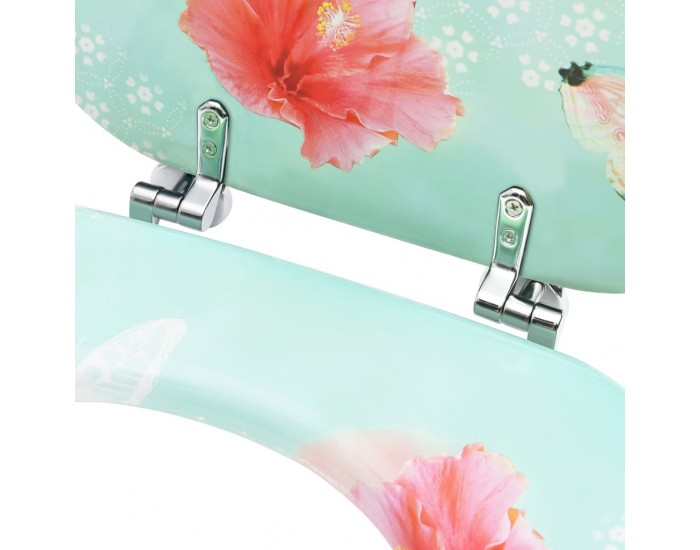 Sonata WC тоалетна седалка с капак, МДФ, дизайн фламинго
