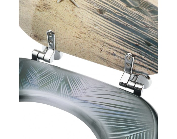 Sonata WC тоалетна седалка с капак, МДФ, дизайн плаж