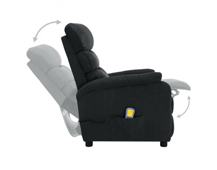 Sonata Масажен реклайнер, тъмносив, текстил