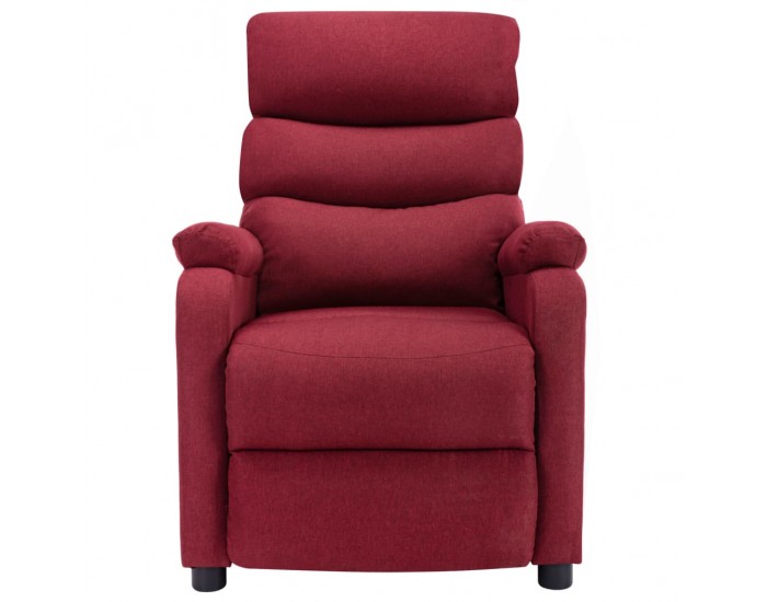 Sonata Масажен реклайнер, виненочервен, текстил