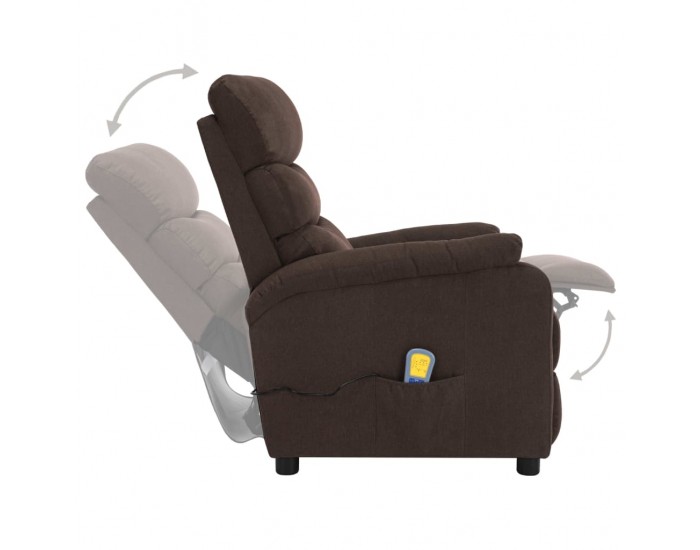 Sonata Масажен реклайнер, кафяв, текстил