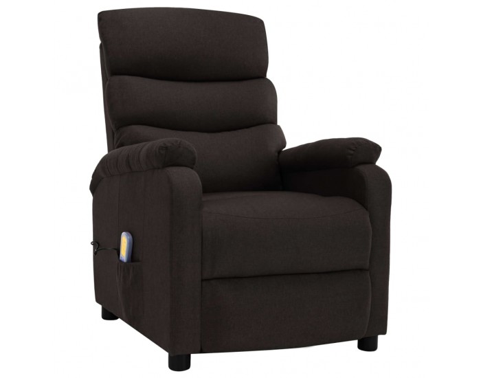 Sonata Масажен реклайнер, тъмнокафяв, текстил