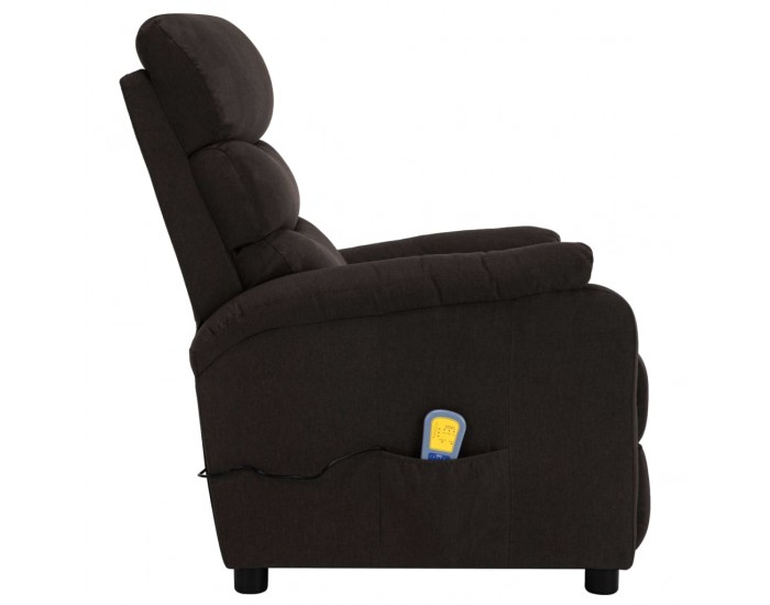 Sonata Масажен реклайнер, тъмнокафяв, текстил