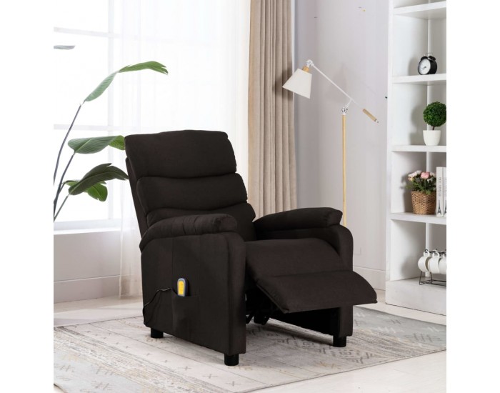 Sonata Масажен реклайнер, тъмнокафяв, текстил