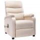 Sonata Масажен реклайнер, кремав, текстил