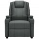 Sonata Масажен реклайнер, антрацит, изкуствена кожа