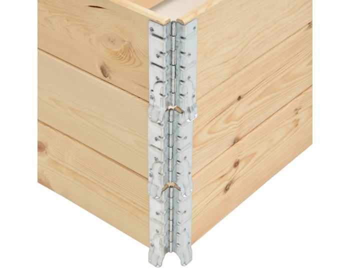 Sonata Повдигнати лехи, 3 бр, 50x100 см, борова дървесина масив