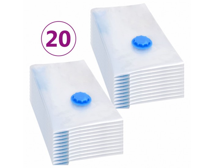 Sonata Вакуумни пътни чанти за съхранение на дрехи, 60x40 см, 20 бр