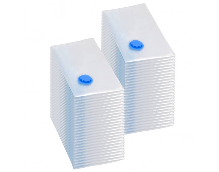 Sonata Вакуумни пътни чанти за съхранение на дрехи, 80x60 см, 50 бр