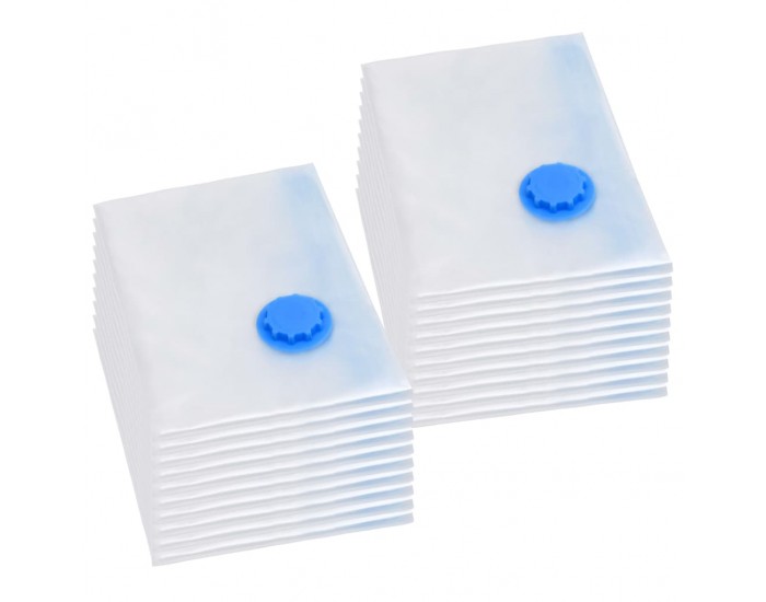 Sonata Вакуумни пътни чанти за съхранение на дрехи, 120x70 см, 20 бр