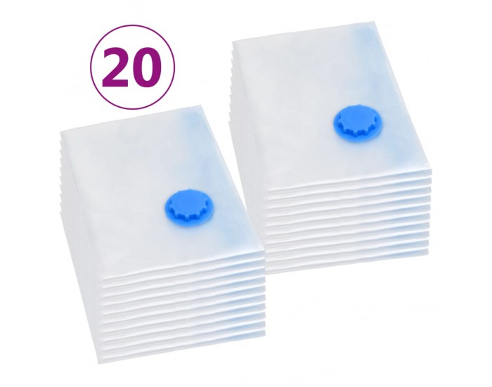 Sonata Вакуумни пътни чанти за съхранение на дрехи, 120x70 см, 20 бр