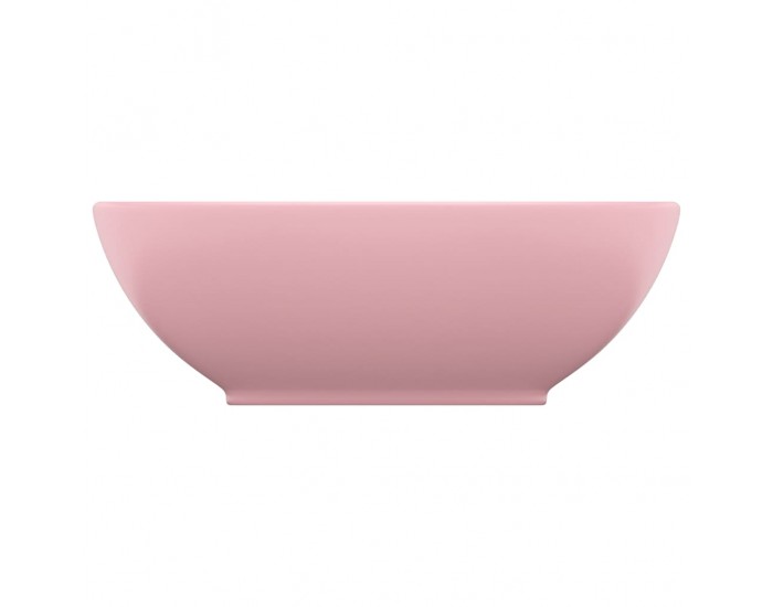 Sonata Луксозна овална мивка, матово розова, 40x33 см, керамика