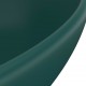 Sonata Луксозна овална мивка, матово тъмнозелена, 40x33 см, керамика