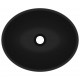 Sonata Луксозна овална мивка, матово черна, 40x33 см, керамика