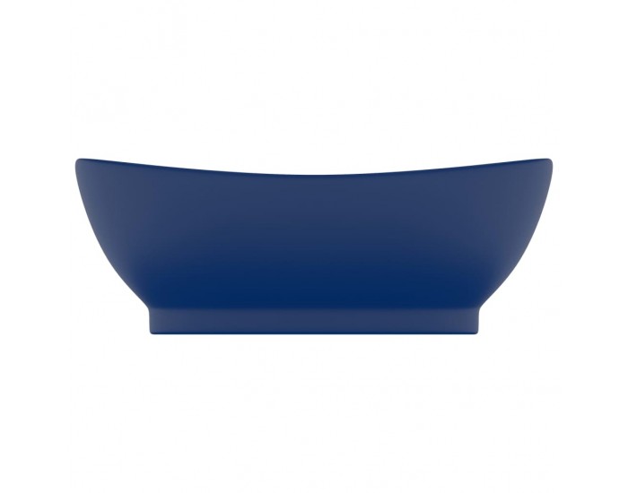 Sonata Мивка с преливник лукс овал тъмносин мат 58,5x39 см керамика