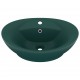 Sonata Мивка с преливник лукс овал тъмнозелен мат 58,5x39 см керамика