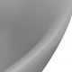 Sonata Мивка с преливник лукс овал светлосив мат 58,5x39 см керамика