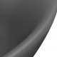 Sonata Мивка с преливник лукс овал тъмносив мат 58,5x39 см керамика