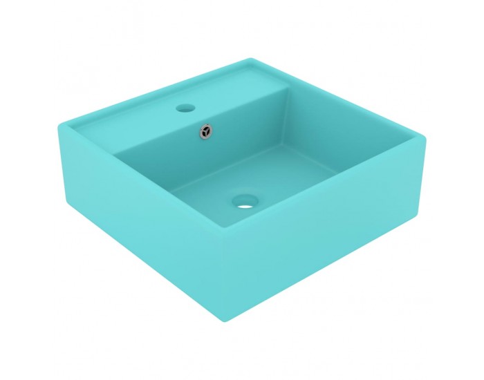 Sonata Мивка преливник лукс квадрат светлозелен мат 41x41 см керамика