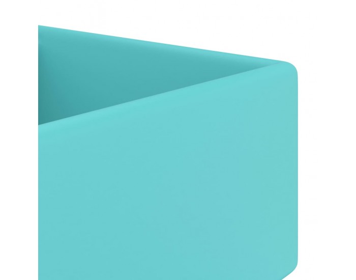 Sonata Мивка преливник лукс квадрат светлозелен мат 41x41 см керамика