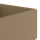 Sonata Мивка с преливник лукс квадрат кремав мат 41x41 см керамика