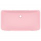 Sonata Луксозна правоъгълна мивка матово розова 71x38 см керамика