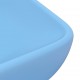 Sonata Луксозна правоъгълна мивка матово светлосиня 71x38 см керамика
