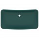 Sonata Луксозна правоъгълна мивка матово тъмнозелена 71x38 см керамика