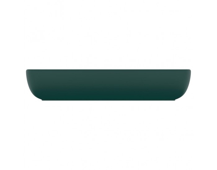 Sonata Луксозна правоъгълна мивка матово тъмнозелена 71x38 см керамика