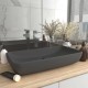 Sonata Луксозна правоъгълна мивка матово тъмносива 71x38 см керамика