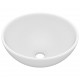 Sonata Мивка за баня лукс кръгла матово бяла 32,5x14 см керамика