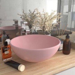 Sonata Мивка за баня лукс кръгла розов мат 32,5x14 см керамика - Мивки и Смесители