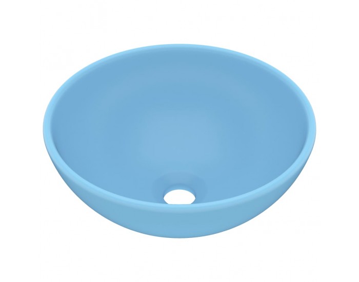 Sonata Мивка за баня лукс кръгла светлосин мат 32,5x14 см керамика